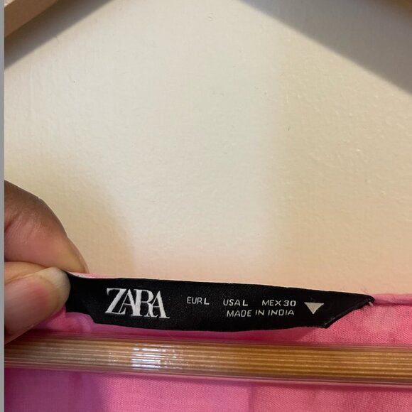 Zara Pink Eyelet Maxi Dress - Picture 4 of 4